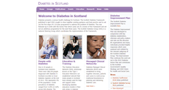 Desktop Screenshot of diabetesinscotland.org.uk