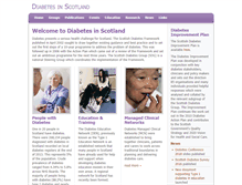 Tablet Screenshot of diabetesinscotland.org.uk
